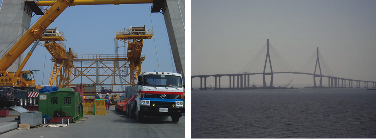 Incheon Bridge (Erection Work, Cable Buffer and Lease), Korea
